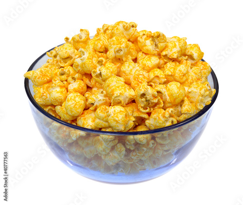 Photo: Cheese popcorn in bowl Cheese popcorn in bowl