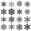 snowflakes set