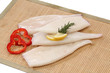 Raw squid tubes with lemon and rosemary Raw squid tubes with lemon and rosemary