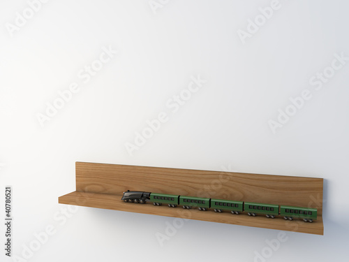 Illustration: kids room train toy kids room train toy