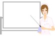 ナースとホワイトボード