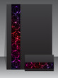 Abstract stationary business set with plasma effect Abstract stationary business set with plasma effect