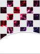 Checkered red brochure design Checkered red brochure design