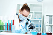 Young scientist working in laboratory