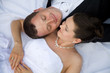 young wedding couple
