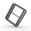 3d Icon Video schwarz