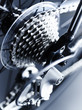 Close up of bicycle gears