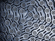 Close up of bicycle chain