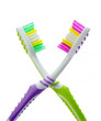 Two color toothbrushes