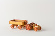 Tracteur et remorque miniatures