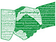 PARTNERSHIP Tag Cloud (handshake contract business signature)