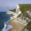 White cliffs overlooking beach