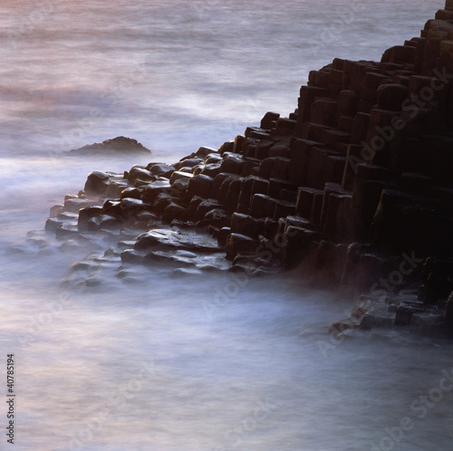 Photo: Rock formations cloaked in fog Rock formations cloaked in fog
