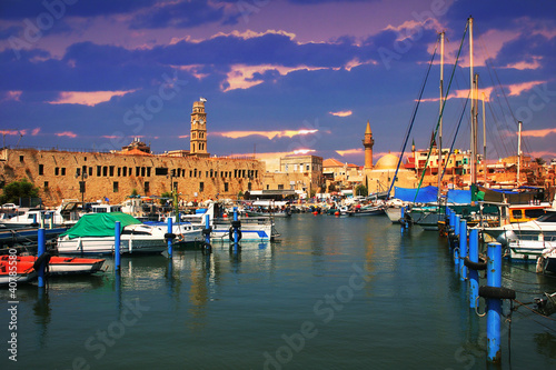 Photo: Old harbor. Acre, Israel. Old harbor. Acre, Israel.