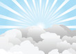Clouds and sun lights