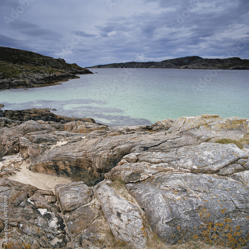 Photo: Rock formations on beach Rock formations on beach