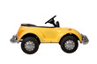 Photo: Old vintage yellow toy car Old vintage yellow toy car