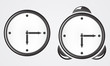 Metal clock. Metal clock.