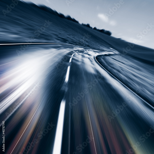 Photo: motion road ahead motion road ahead