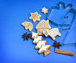 Detaily fotografie Christmas cookies with spices