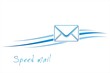 E-mail, internet , technology, blue business logo design