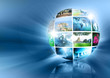 Television and internet production technology concept