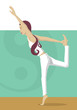 Vector: Yoga Dancer Pose Yoga Dancer Pose
