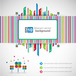 City theme. Vector