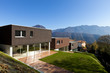 Photo: beautiful modern house with garden, outdoor beautiful modern house with garden, outdoor