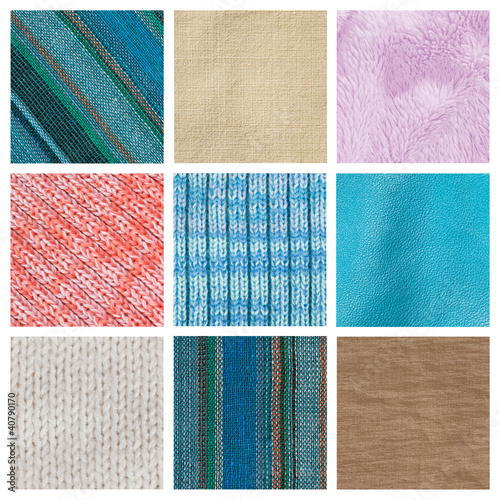 Photo: Collection fabric textured background (high resolution) Collection fabric textured background (high resolution)
