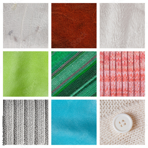 Photo: Collection fabric textured background (high resolution) Collection fabric textured background (high resolution)