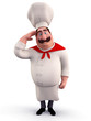 Chef doing salute