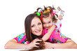 Happy mother and daughter Happy mother and daughter
