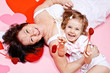 Granny and little girl Granny and little girl