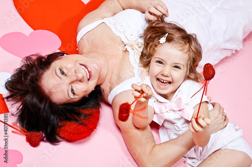 Foto: Granny and little girl Granny and little girl
