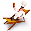Happy and smiling chef