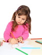 Little Girl Drawing