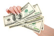 money in a giving hand