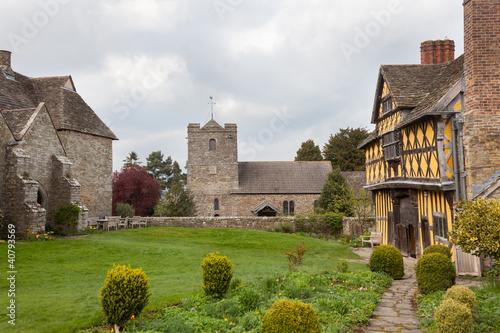 Photo: Stokesay Castle in Shropshire on cloudy day Stokesay Castle in Shropshire on cloudy day