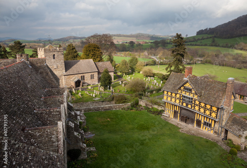 Photo: Stokesay Castle in Shropshire on cloudy day Stokesay Castle in Shropshire on cloudy day