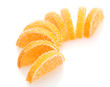 orange jelly candies isolated on white orange jelly candies isolated on white