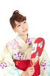 Beautiful kimono woman