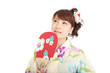 Beautiful kimono woman