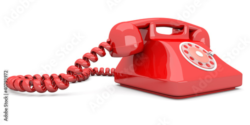 Illustration: Rotes Telefon Rotes Telefon