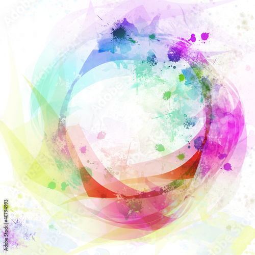 Illustration: Abstract colorful circle background Abstract colorful circle background