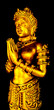 Gold angel Image in Buddhist temple at Thailand.