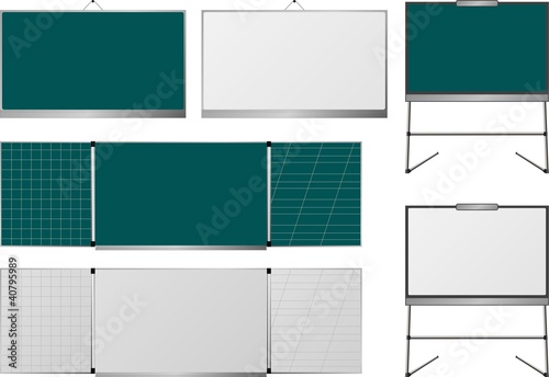 Vektor: set of blackboards set of blackboards