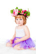 Photo: portrait of a beautiful child wearing a wreath portrait of a beautiful child wearing a wreath
