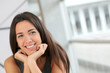 Portrait of smiling student girl