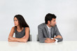 Business partners being upset at each other
